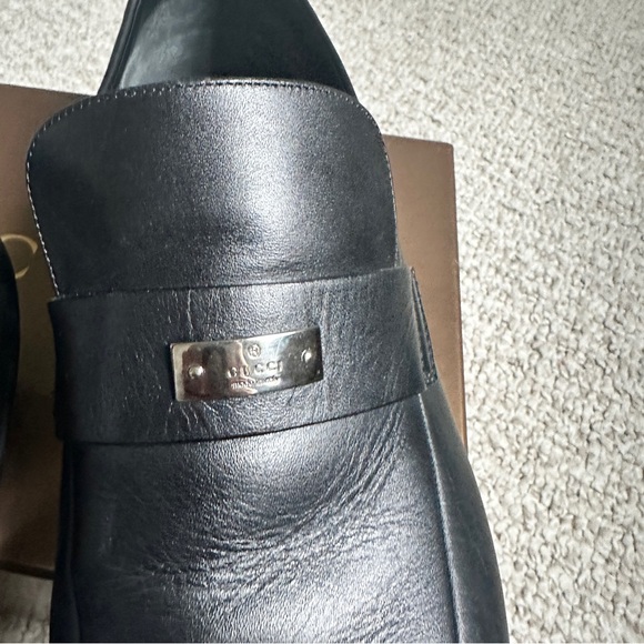 Gucci Men Nero Florence Calf Size 11 but fit like 12 - Picture 8 of 12